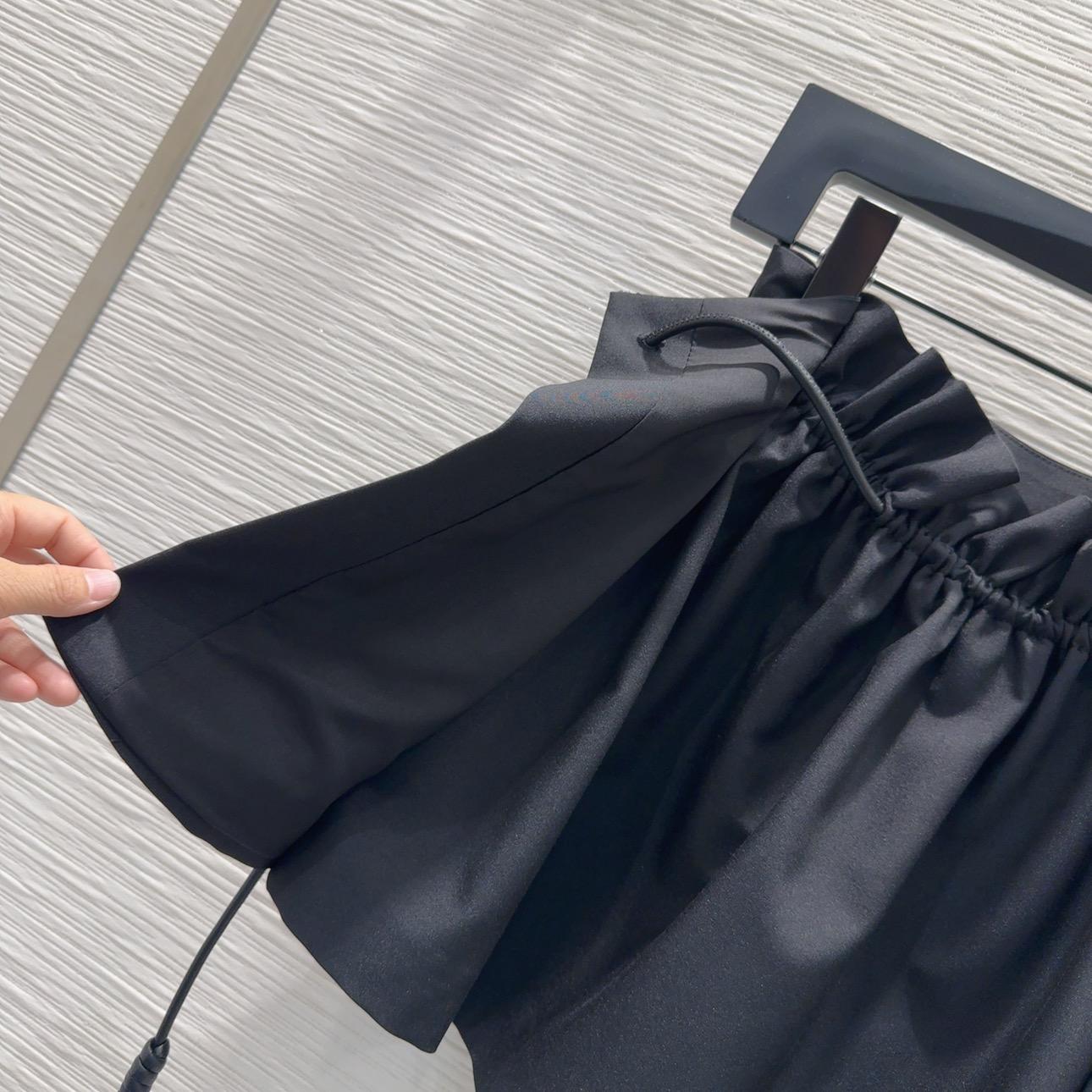 Loewe Logo Cotton And Wool Maxi Skirt - DesignerGu