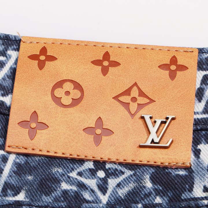 Louis Vuitton Monogram Denim Pants - DesignerGu