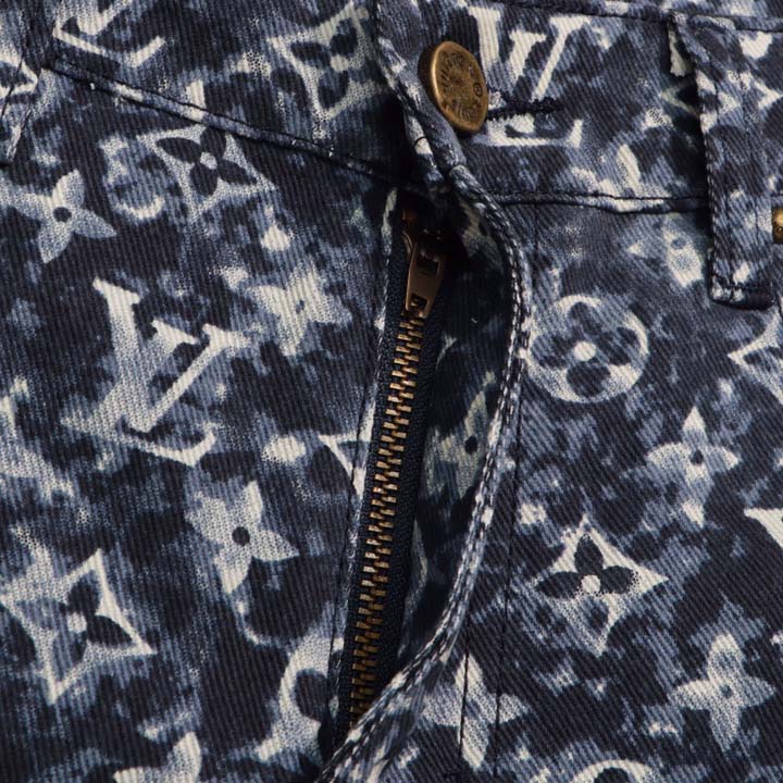 Louis Vuitton Monogram Denim Pants - DesignerGu