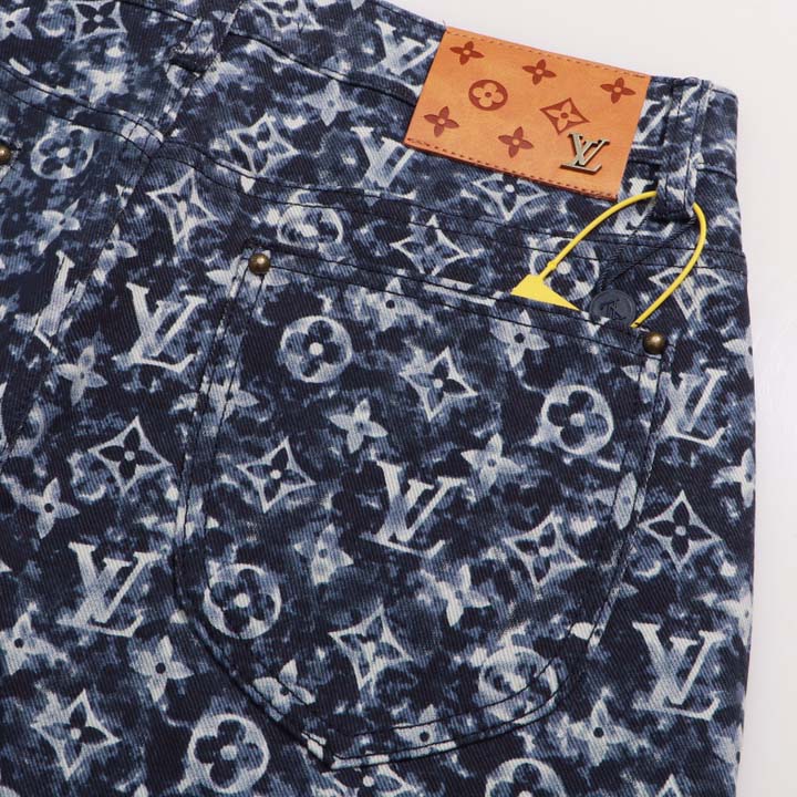 Louis Vuitton Monogram Denim Pants - DesignerGu