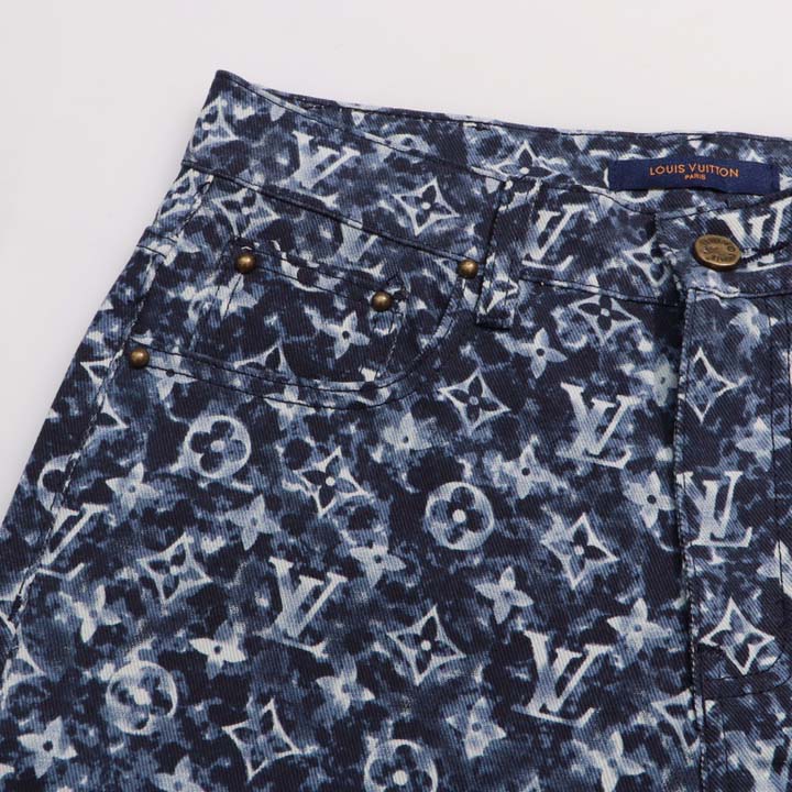 Louis Vuitton Monogram Denim Pants - DesignerGu