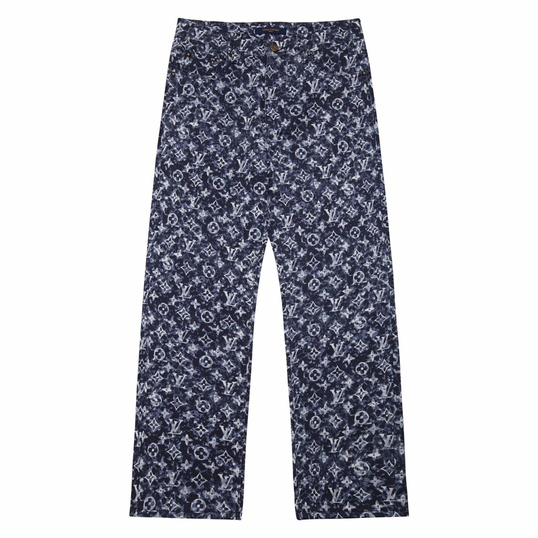 Louis Vuitton Monogram Denim Pants - DesignerGu
