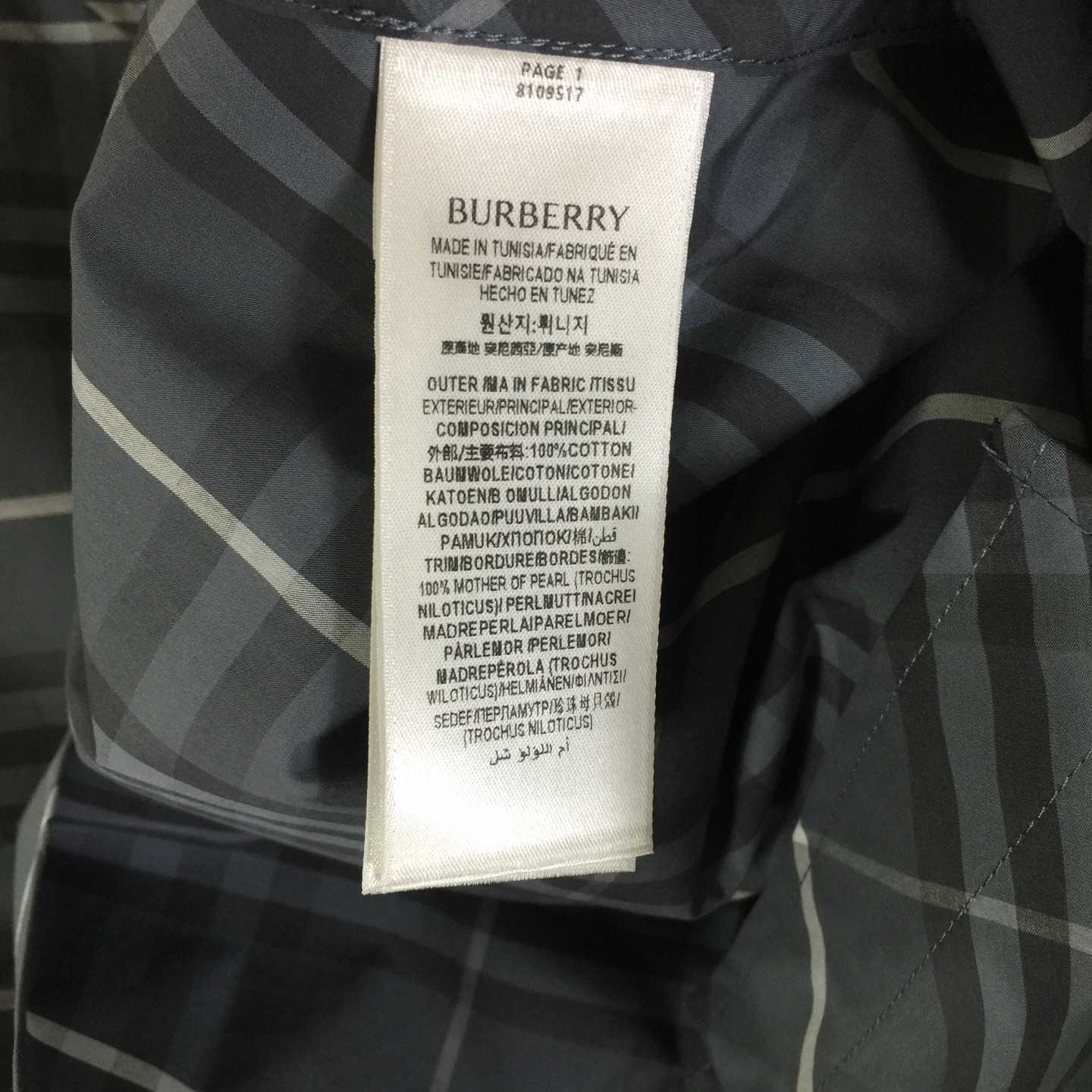 Burberry Men's Check cotton shirt - DesignerGu