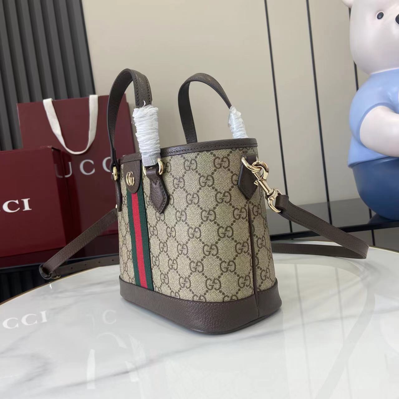 Gucci Ophidia Small Tote Bag - DesignerGu