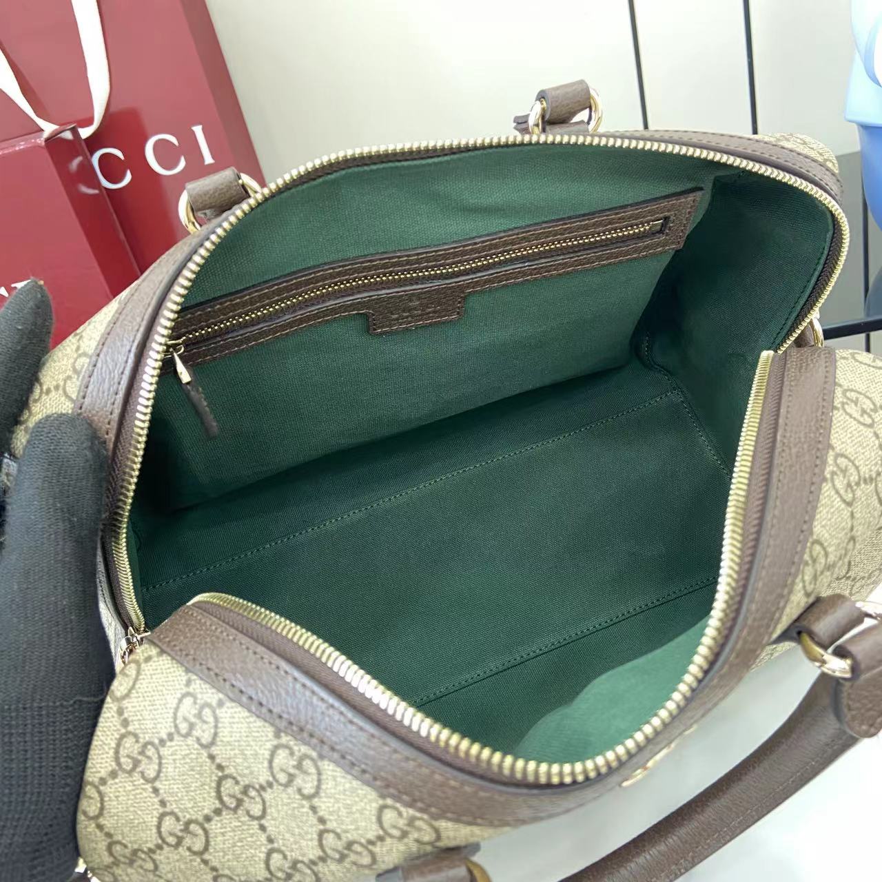 Gucci Ophidia Large Boston Bag - DesignerGu