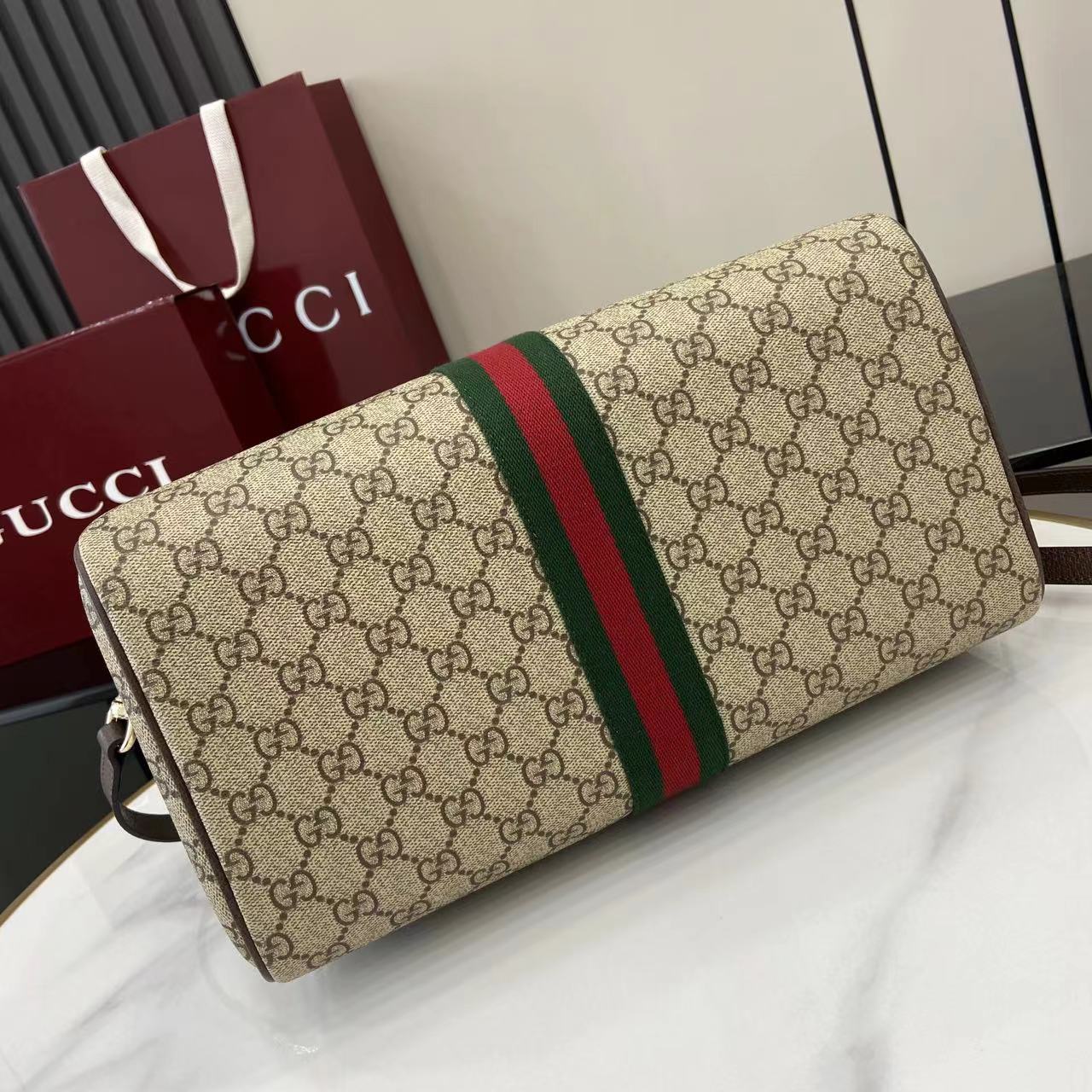 Gucci Ophidia Large Boston Bag - DesignerGu