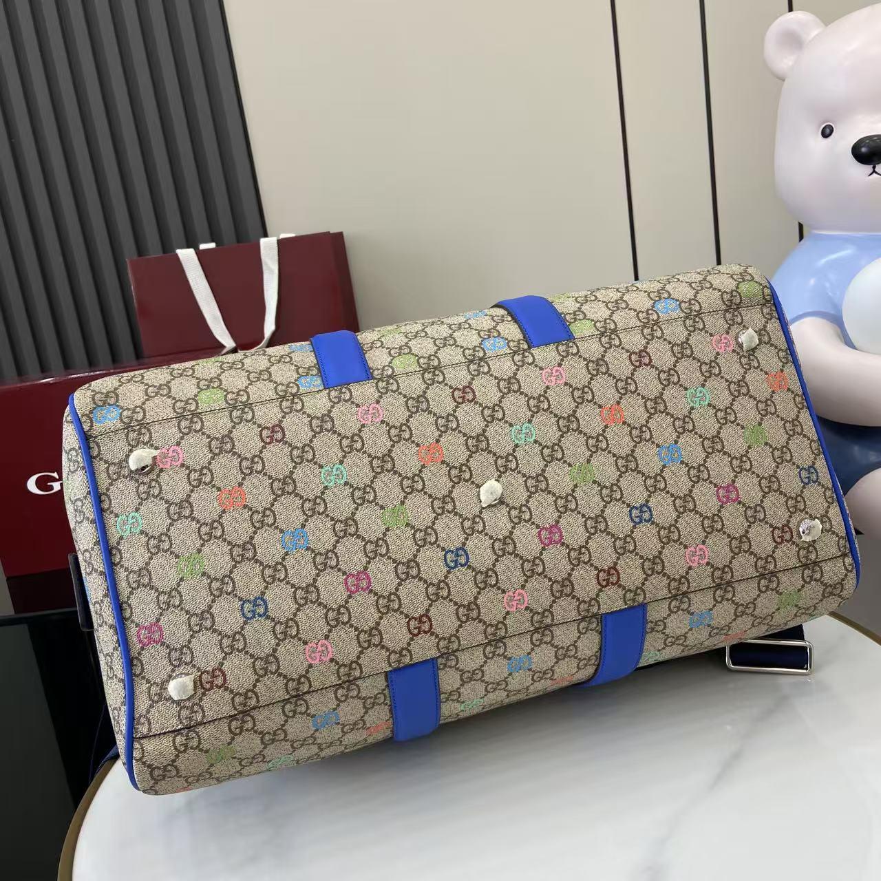 Gucci GG Multicolor Medium Duffle Bag - DesignerGu