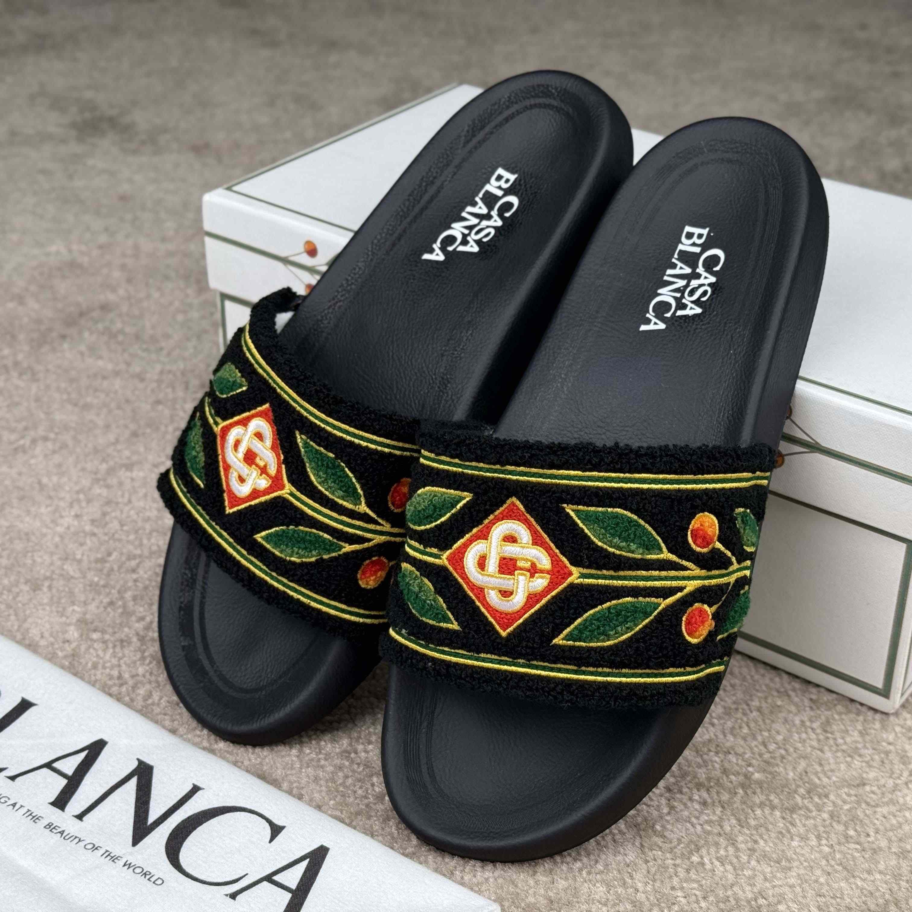 Casablanca Laurel Terry Slider  - DesignerGu