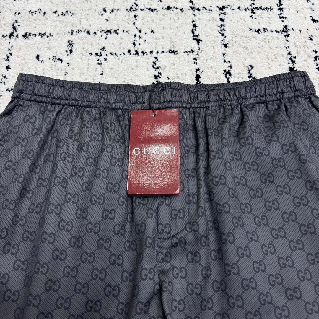 Gucci Printed Silk Twill Shorts - DesignerGu