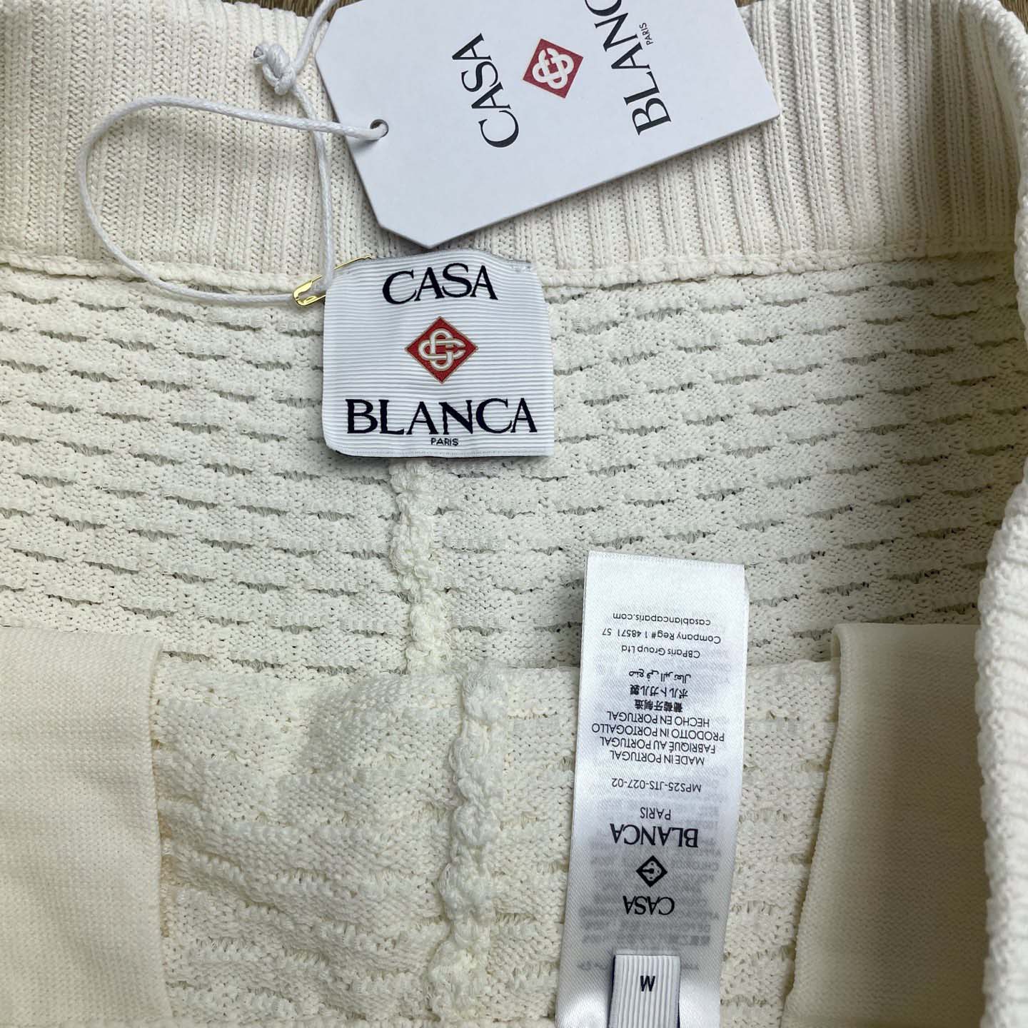 Casablanca Textured Cotton Drawstring Shorts   D0092 - DesignerGu