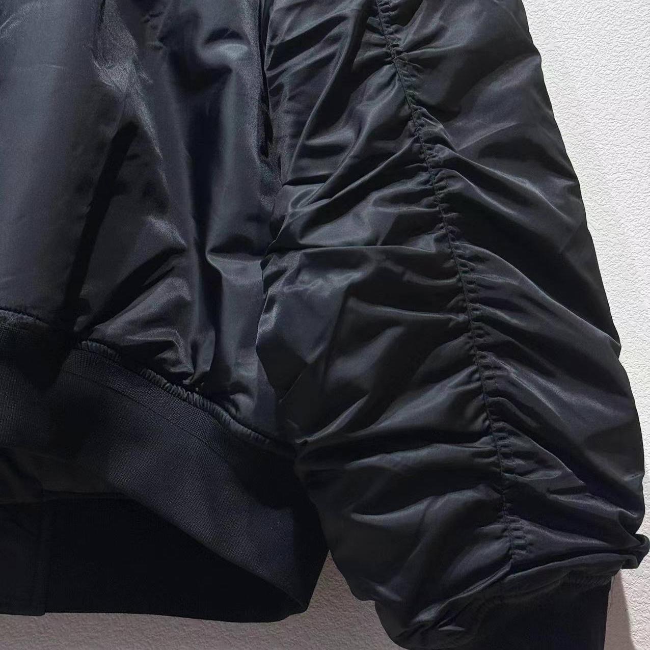 Balenciaga Bomber Jacket Large Fit In Black - DesignerGu