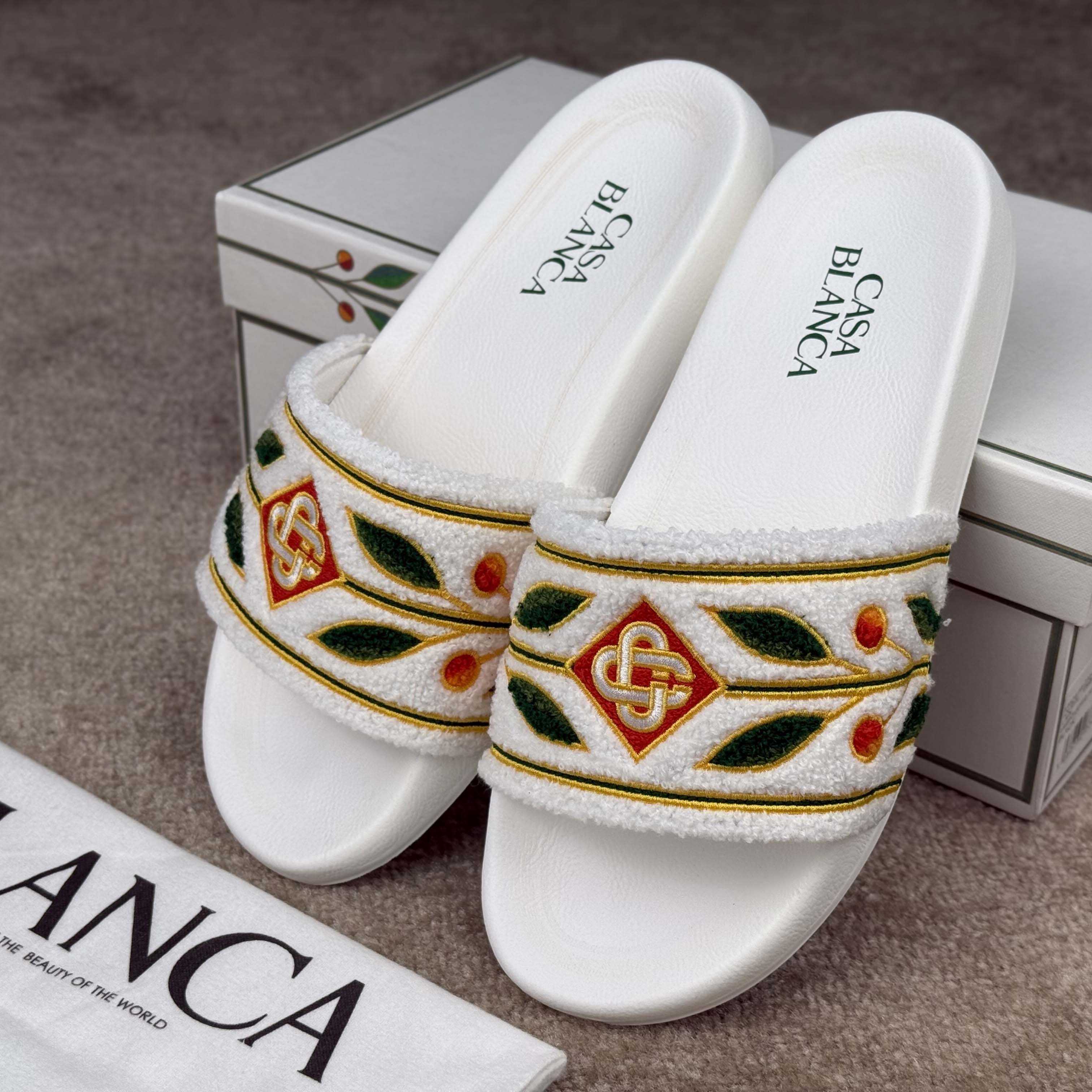 Casablanca Laurel Terry Slider  - DesignerGu