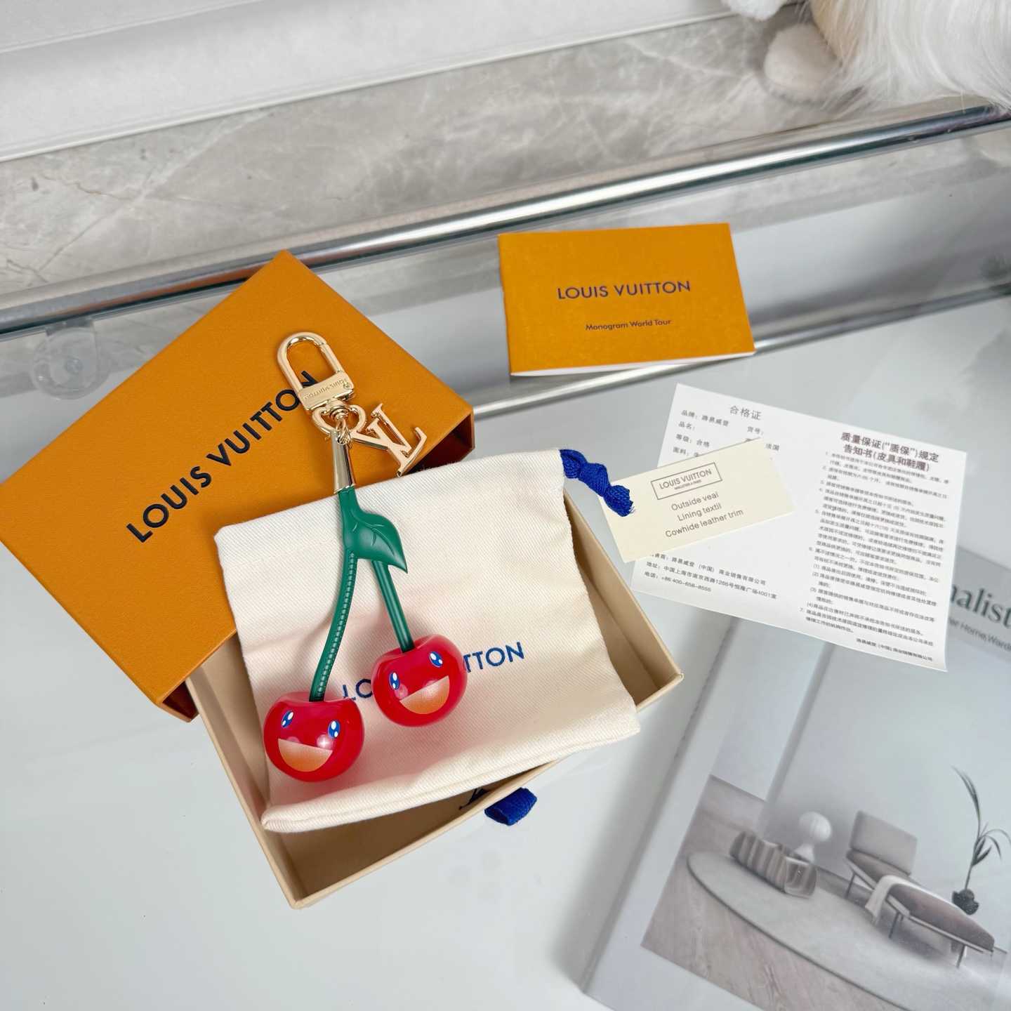Louis Vuitton LV x TM Cerise Bag Charm   M02476 - DesignerGu