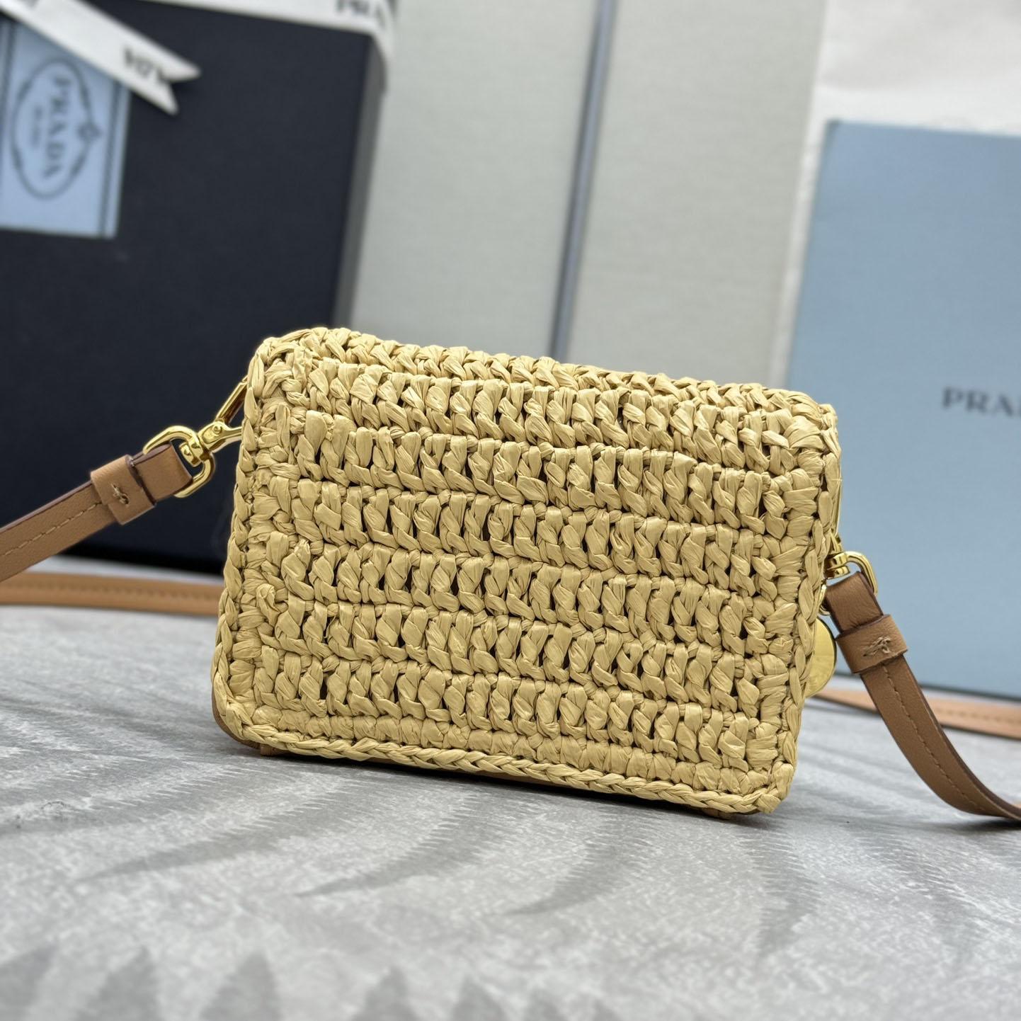 Prada Crochet Card Holder With Shoulder Strap - DesignerGu