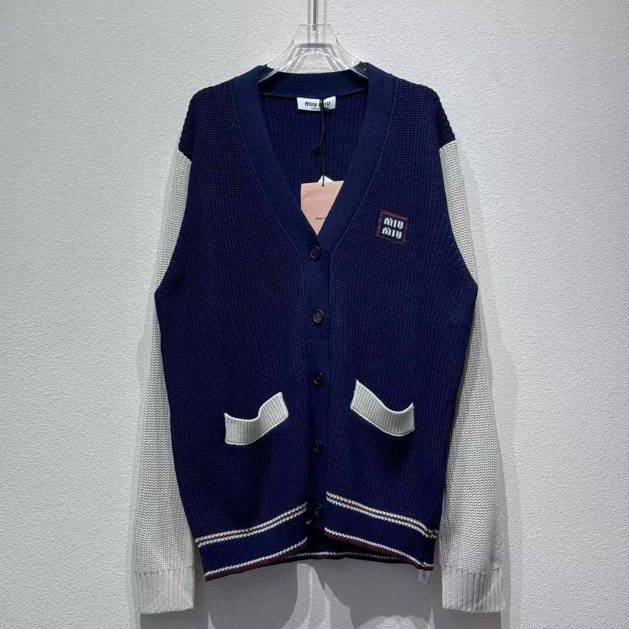 Miu Miu Wool and Cashmere Cardigan - DesignerGu