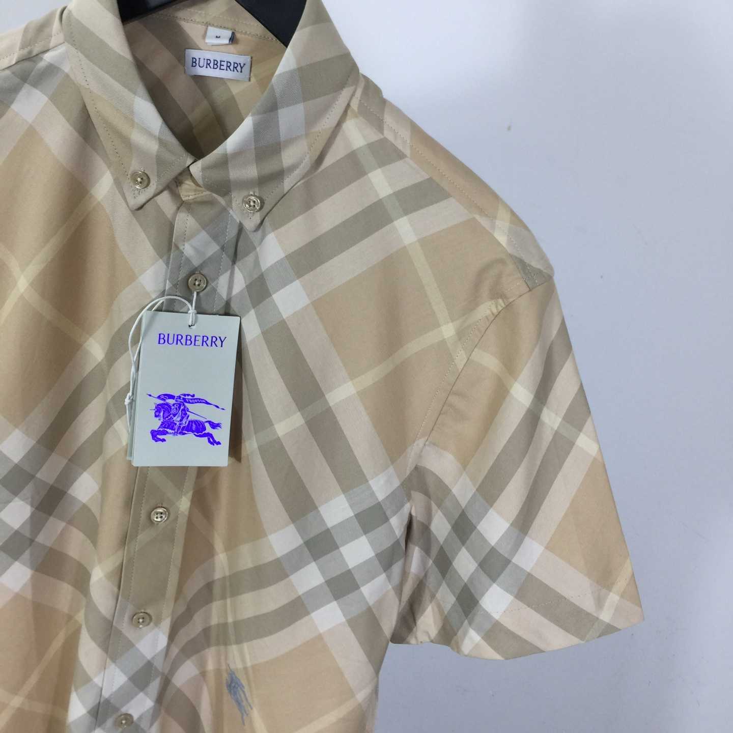 Burberry Men's Check cotton shirt - DesignerGu