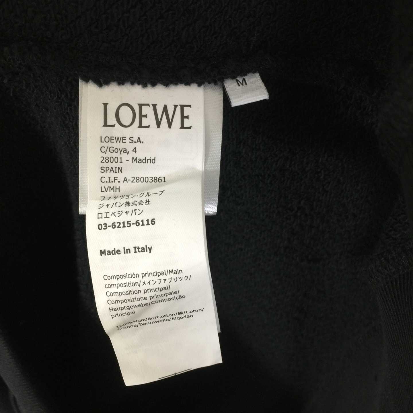 Loewe Relaxed Fit Hoodie In Cotton - DesignerGu