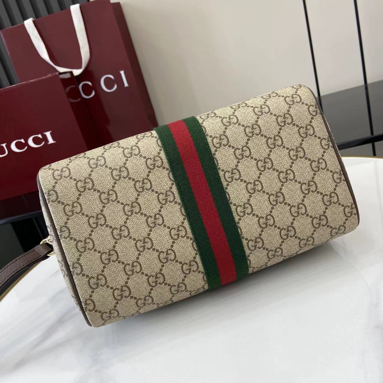 Gucci Ophidia Medium Boston Bag - DesignerGu