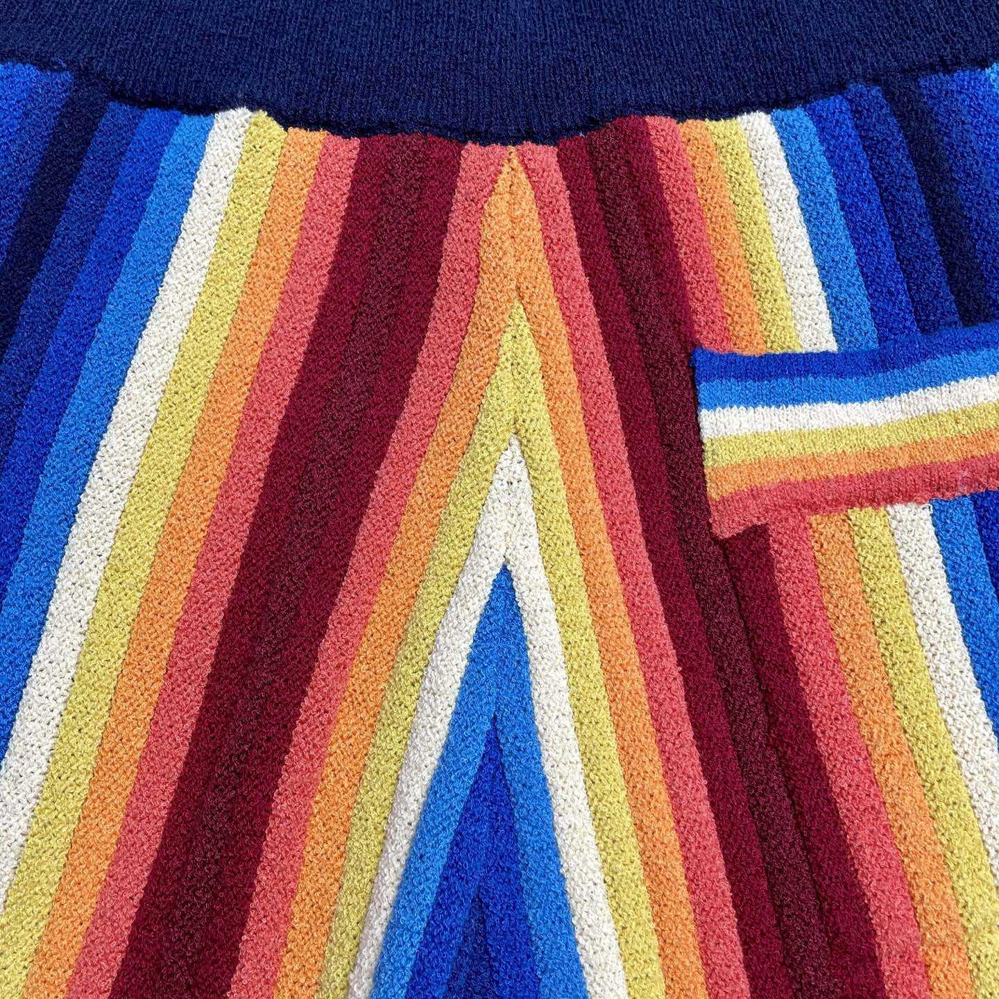 Casablanca Gradient Stripe Towelling Shorts Z6006 - DesignerGu