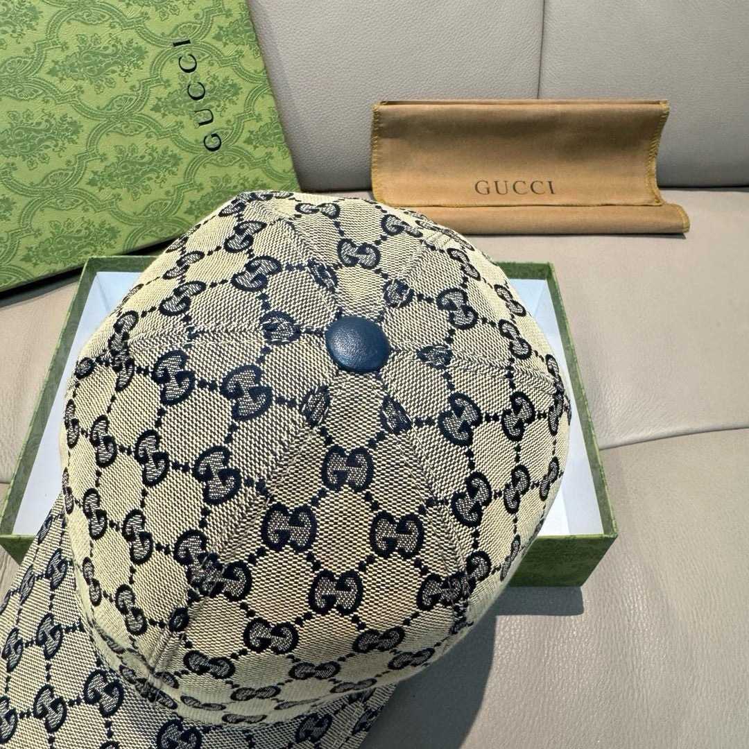 Gucci Original GG Canvas Baseball Hat With Web - DesignerGu