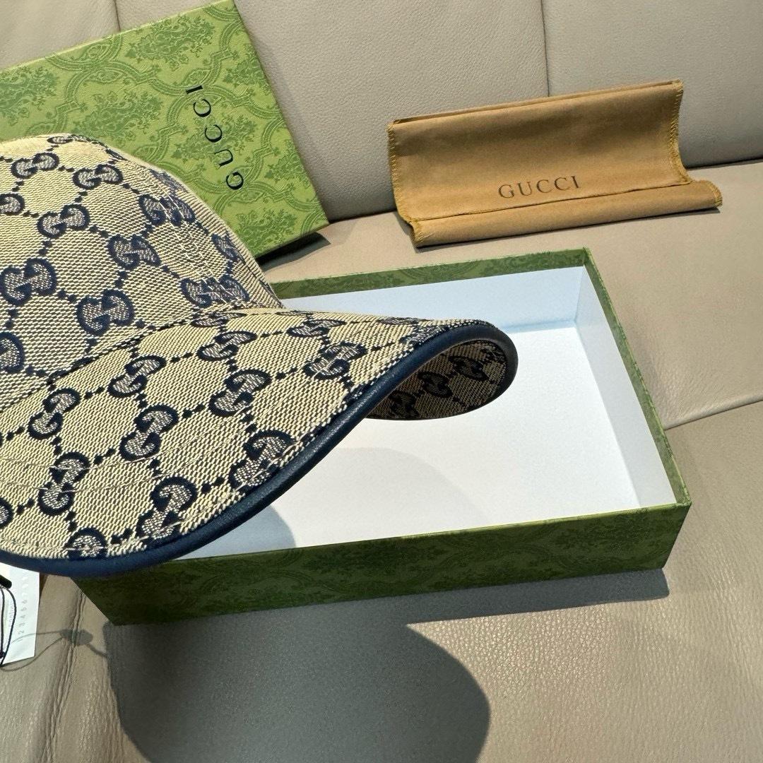 Gucci Original GG Canvas Baseball Hat With Web - DesignerGu