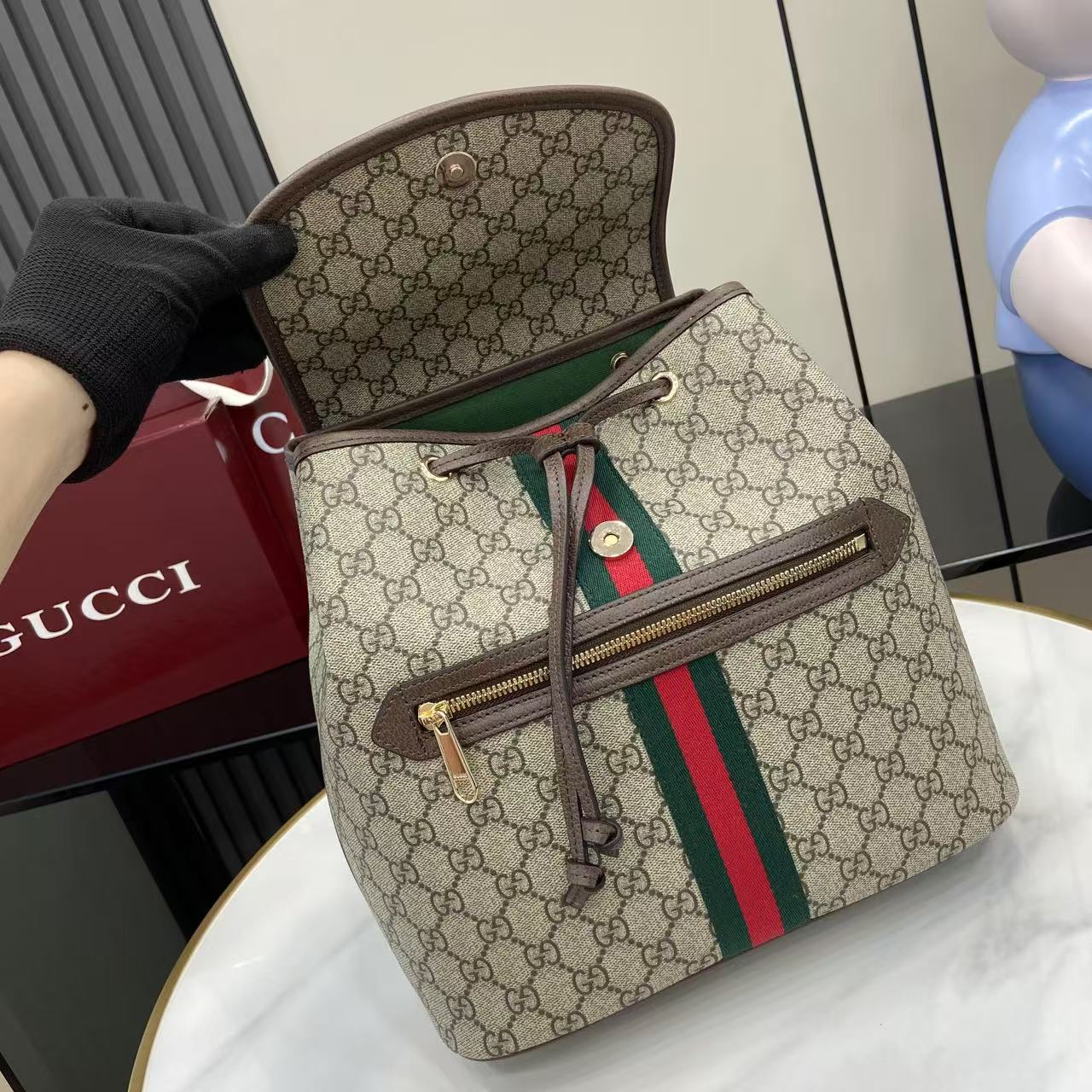 Gucci Ophidia Medium Backpack - DesignerGu