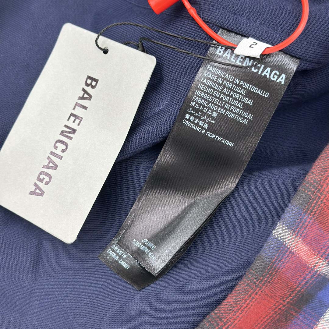 Balenciaga Check-print Lined Shirt - DesignerGu