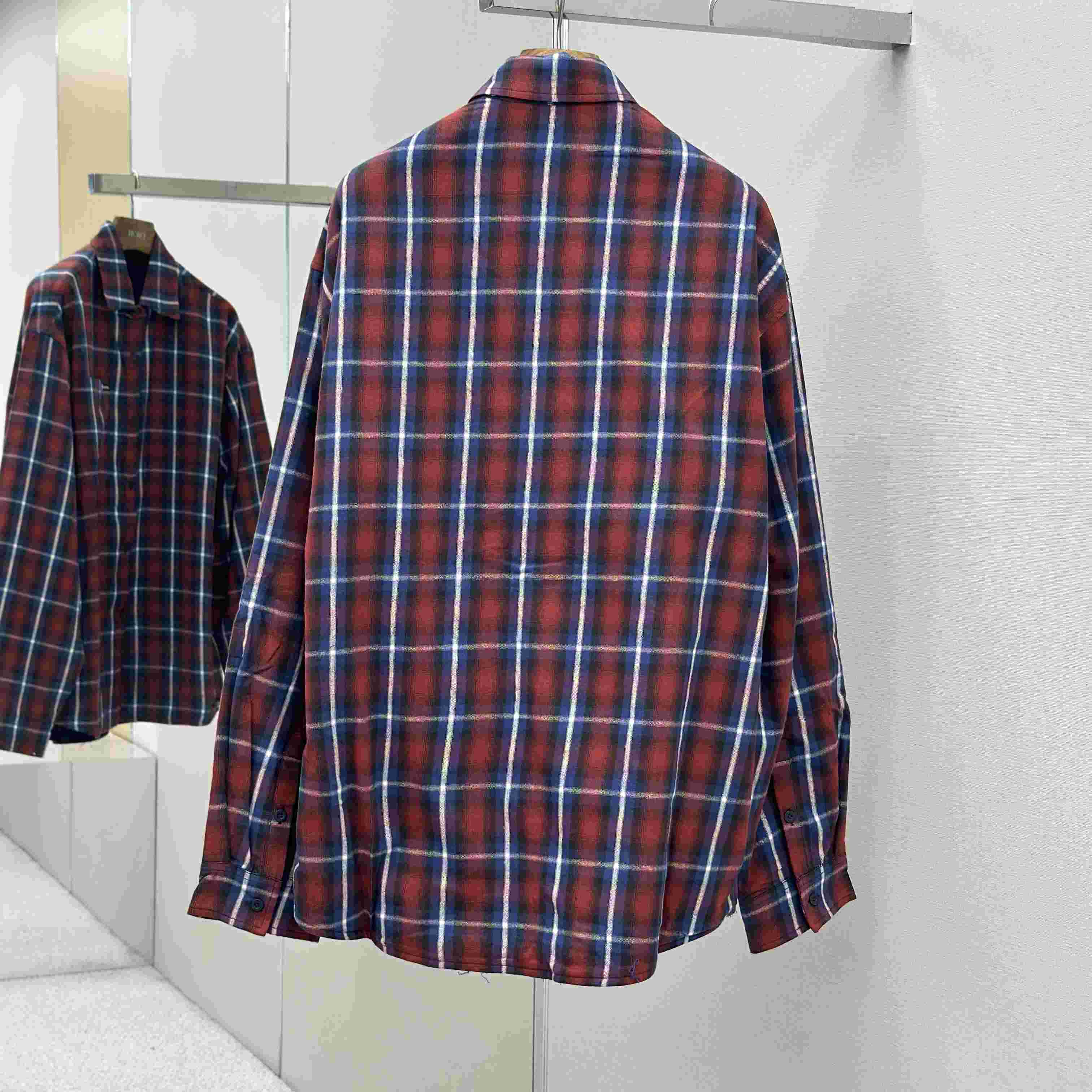 Balenciaga Check-print Lined Shirt - DesignerGu
