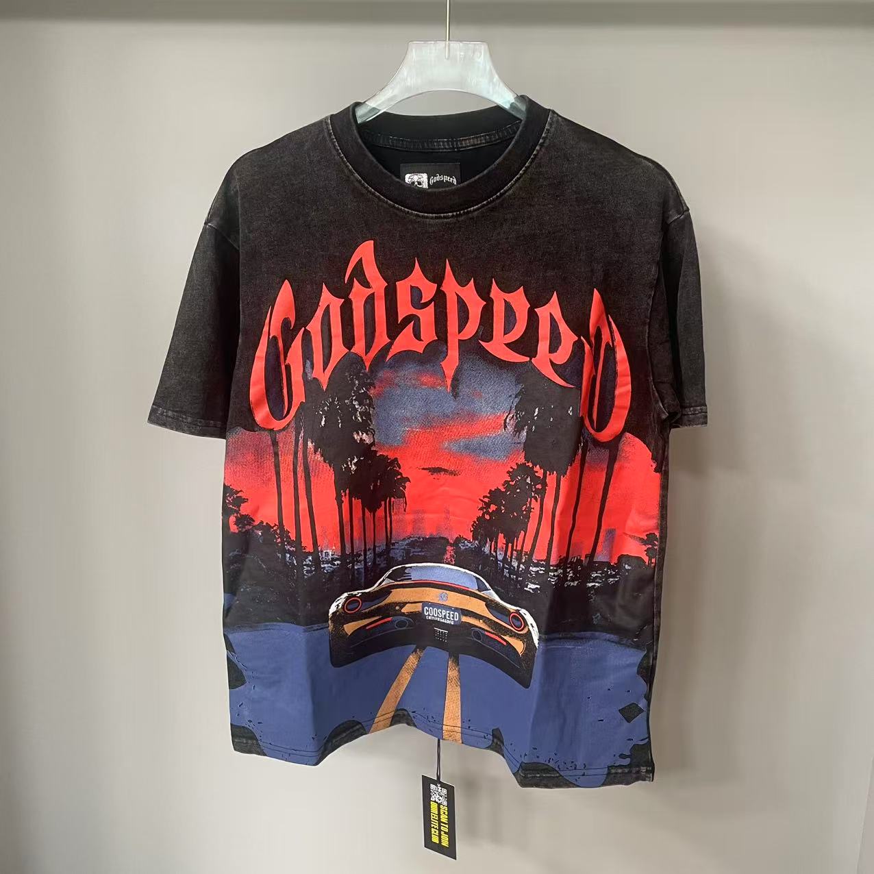 Godspeed Sunset BLVD Tee Grey - DesignerGu