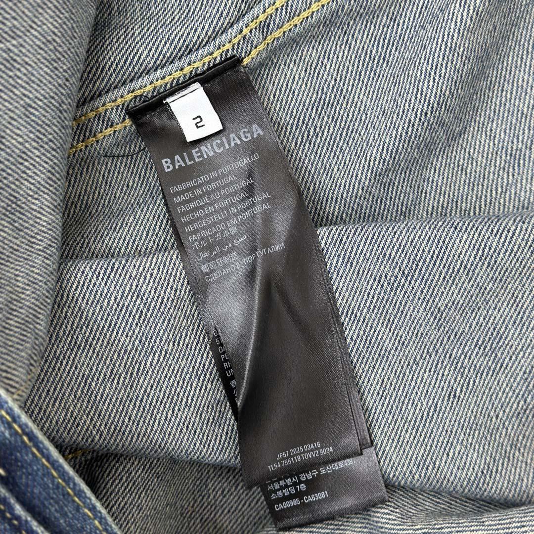 Balenciaga Cut-Up Tracksuit Jacket In Blue And Black Technical Fabric - DesignerGu