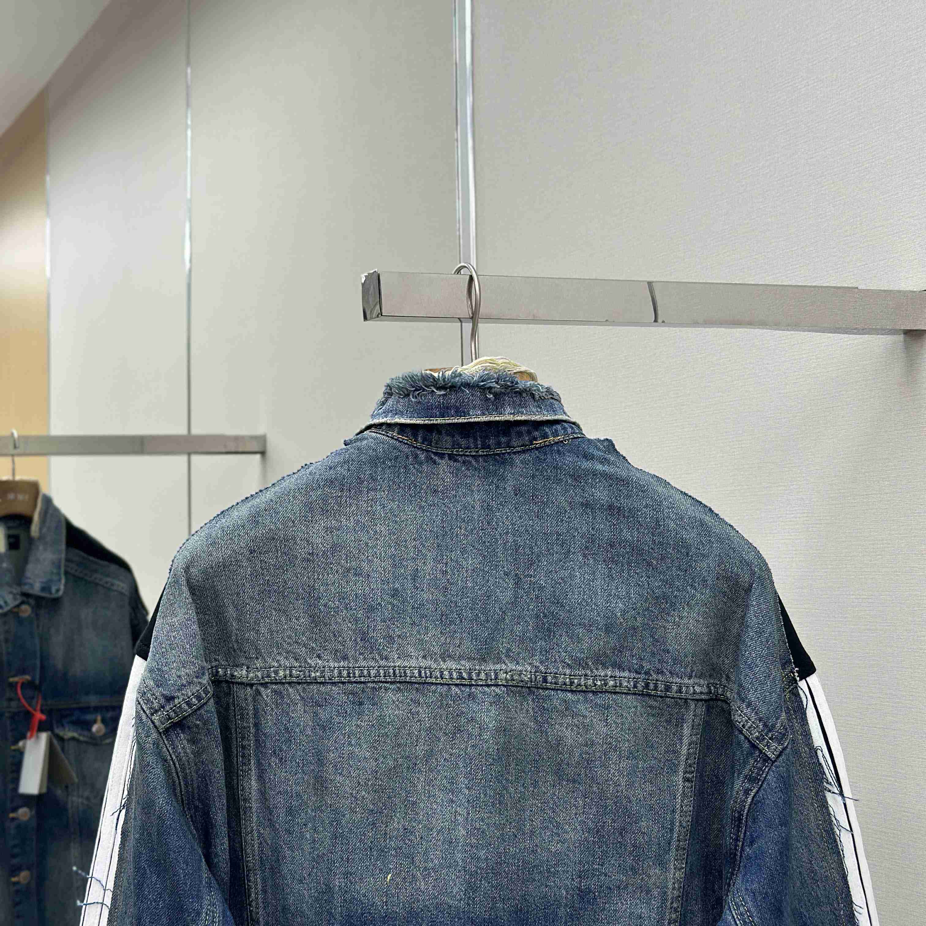 Balenciaga Cut-Up Tracksuit Jacket In Blue And Black Technical Fabric - DesignerGu