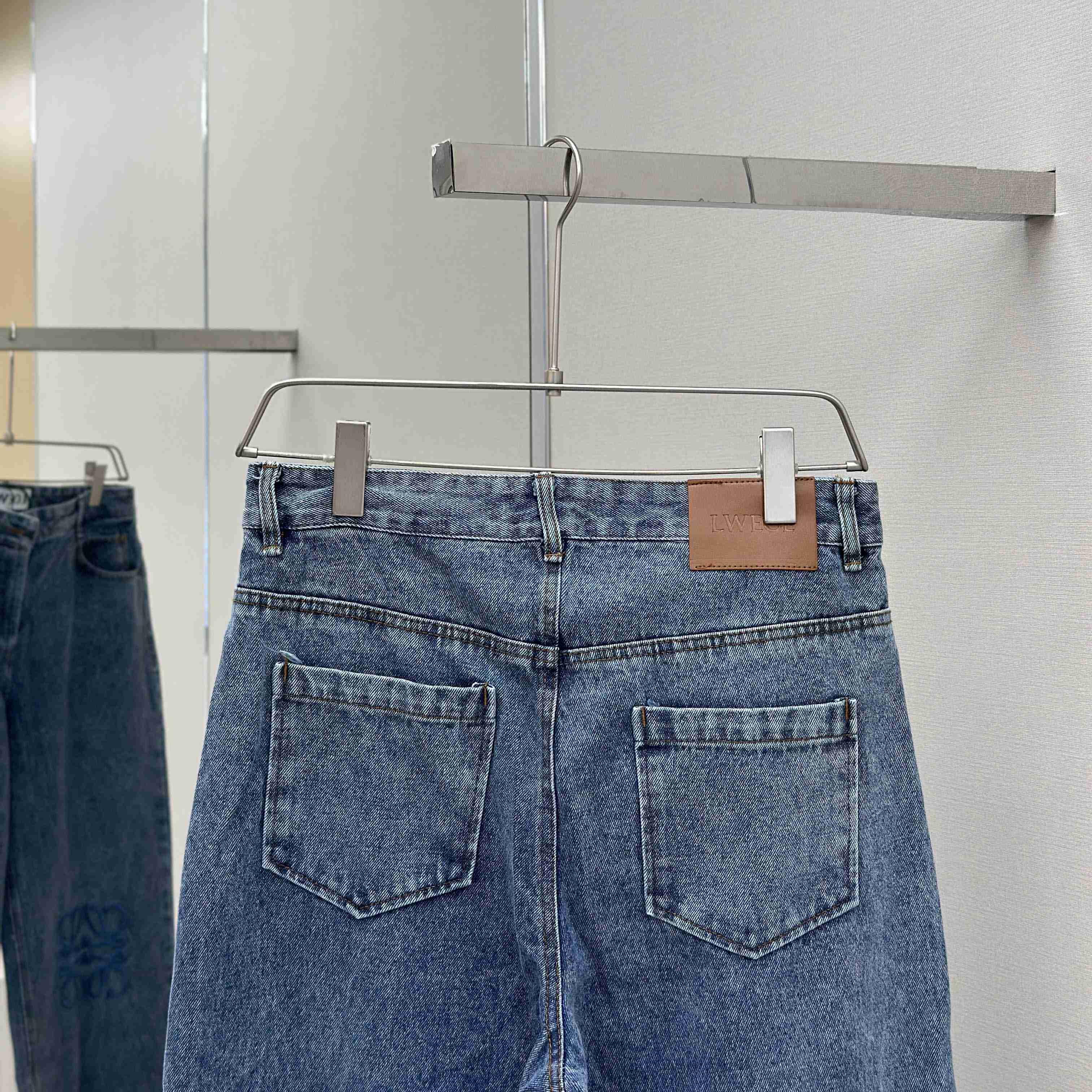 Loewe Anagram Baggy Jeans In Denim - DesignerGu
