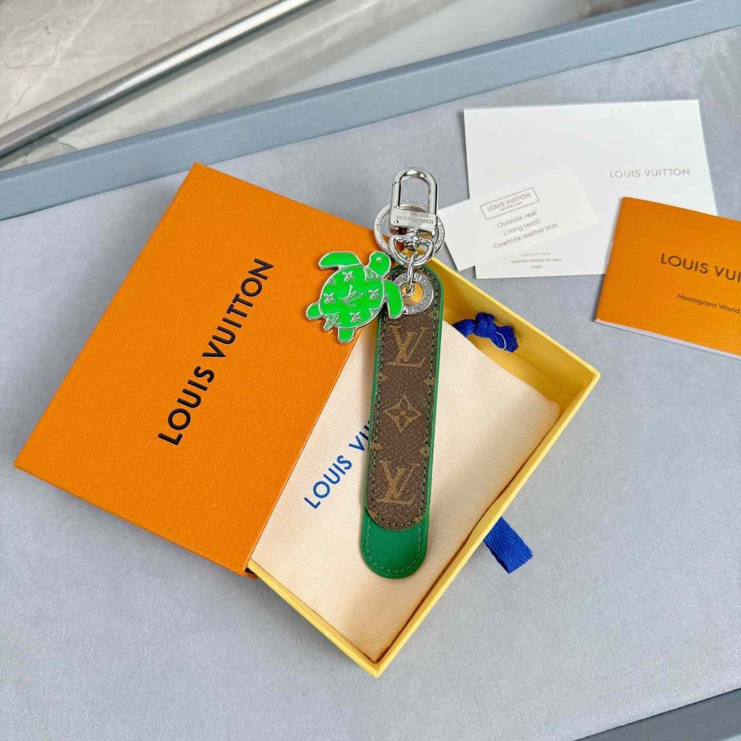 Louis Vuitton Dragonne Tab Key Holder and Bag Charm   M02564 - DesignerGu