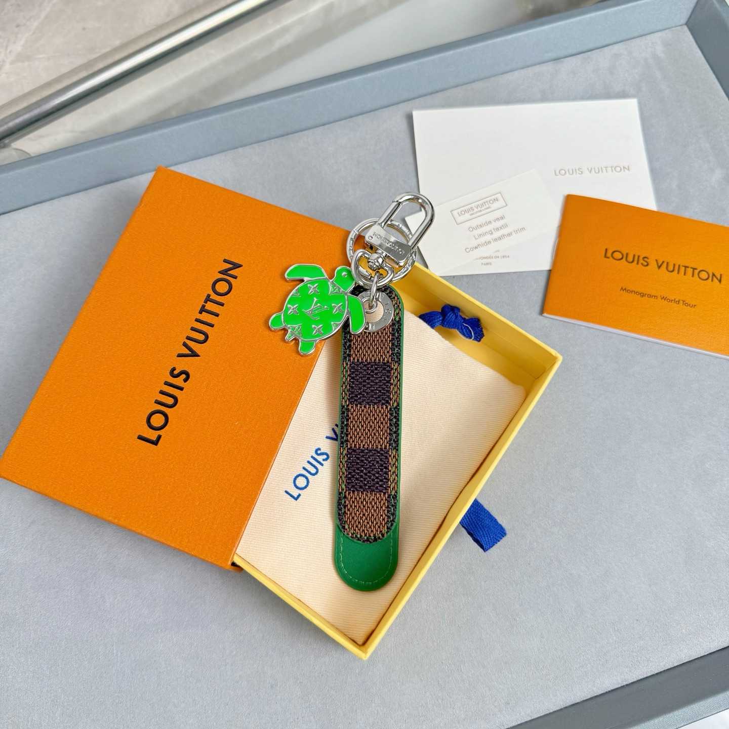 Louis Vuitton Dragonne Tab Key Holder and Bag Charm   M02564 - DesignerGu