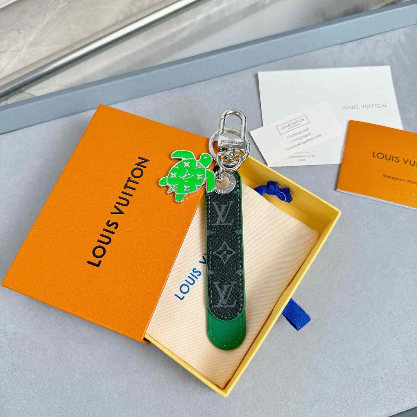 Louis Vuitton Dragonne Tab Key Holder and Bag Charm   M02564 - DesignerGu