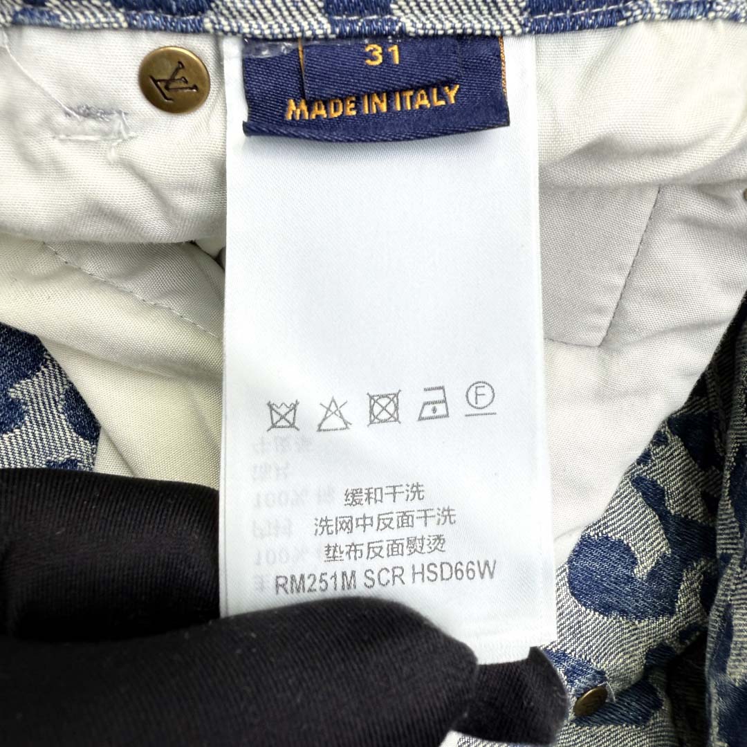 Louis Vuitton Jacquard Workwear Denim Pants   1AILS9 - DesignerGu