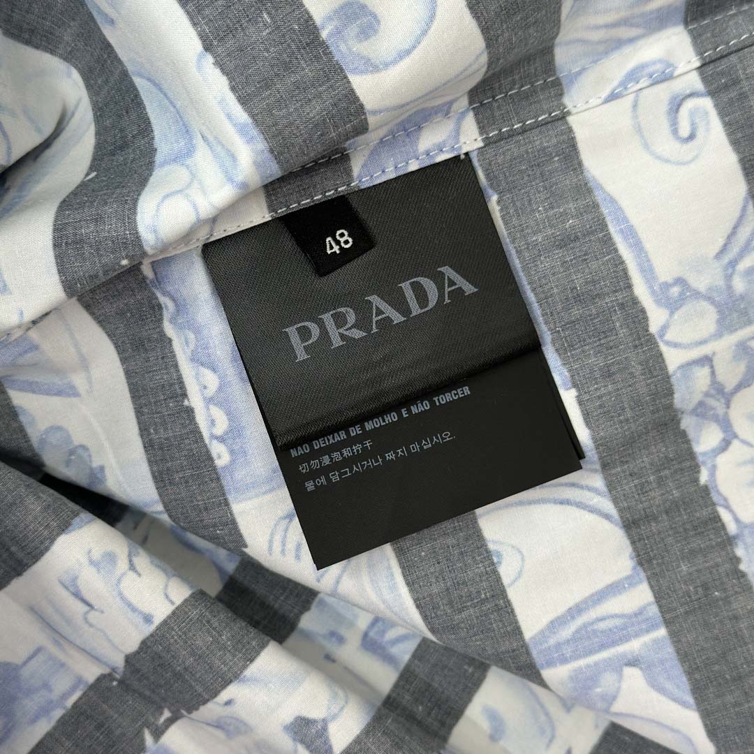 Prada Timecapsule Printed Cotton Shirt - DesignerGu
