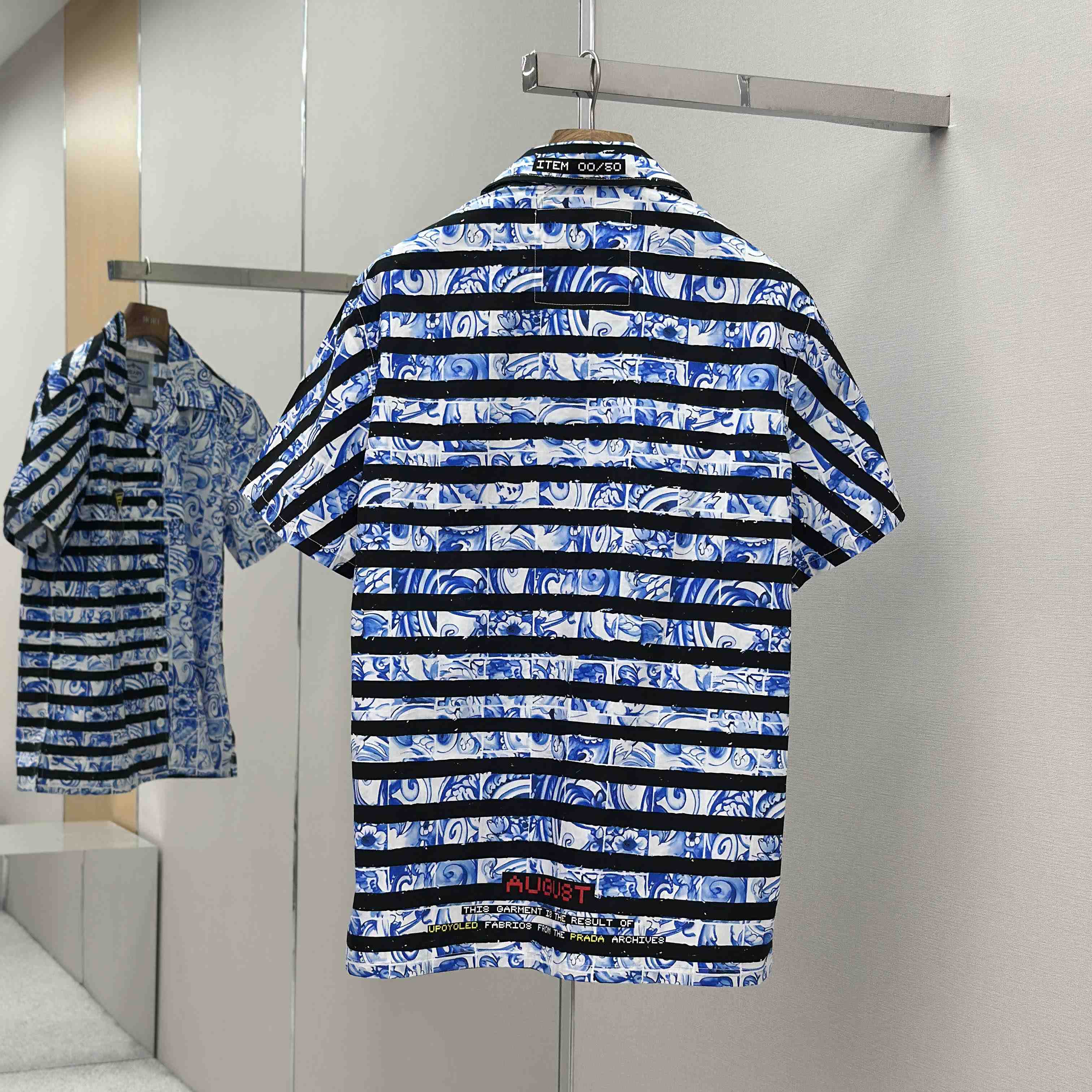 Prada Timecapsule Printed Cotton Shirt - DesignerGu