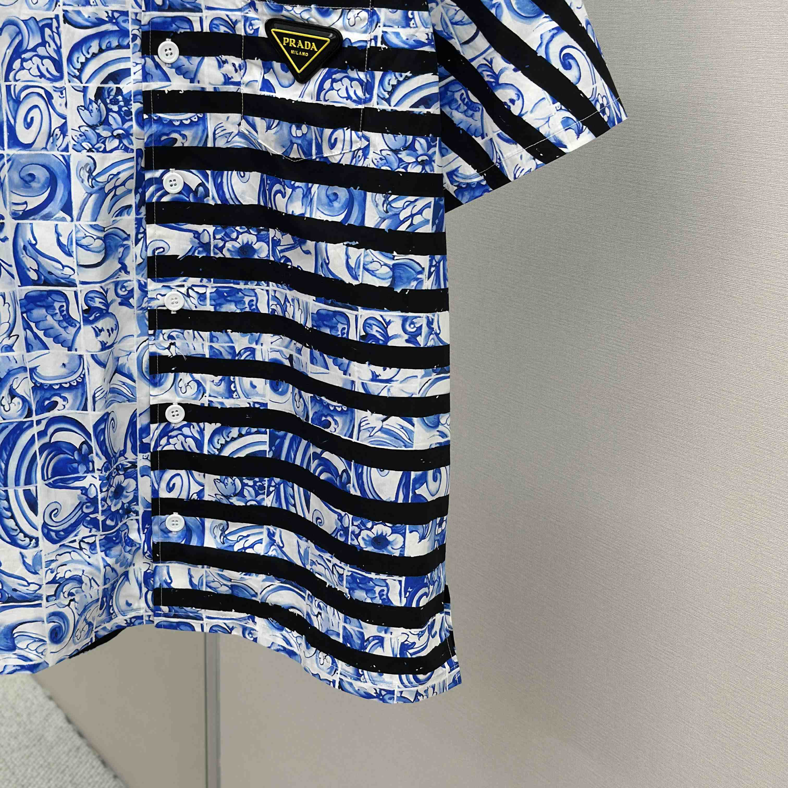 Prada Timecapsule Printed Cotton Shirt - DesignerGu