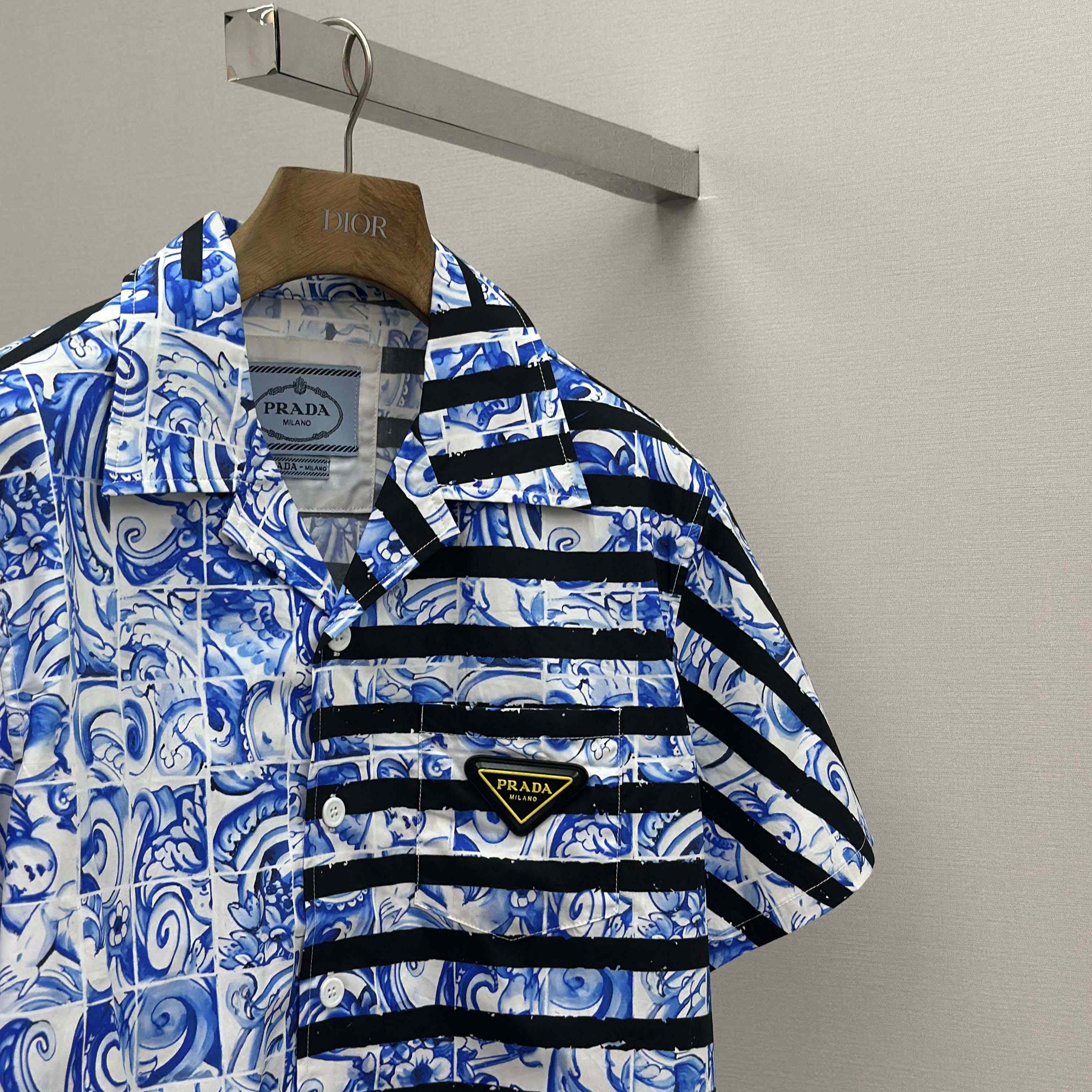 Prada Timecapsule Printed Cotton Shirt - DesignerGu