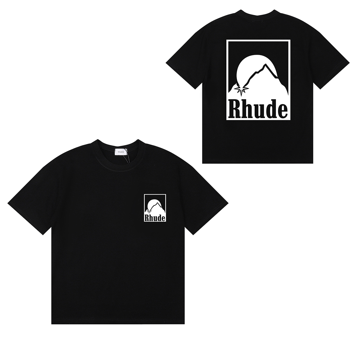 Rhude Off- Moonlight Badge T-Shirt - DesignerGu
