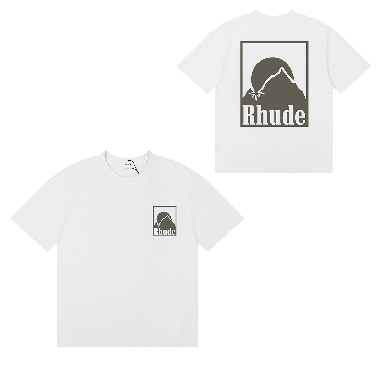 Rhude Off- Moonlight Badge T-Shirt - DesignerGu