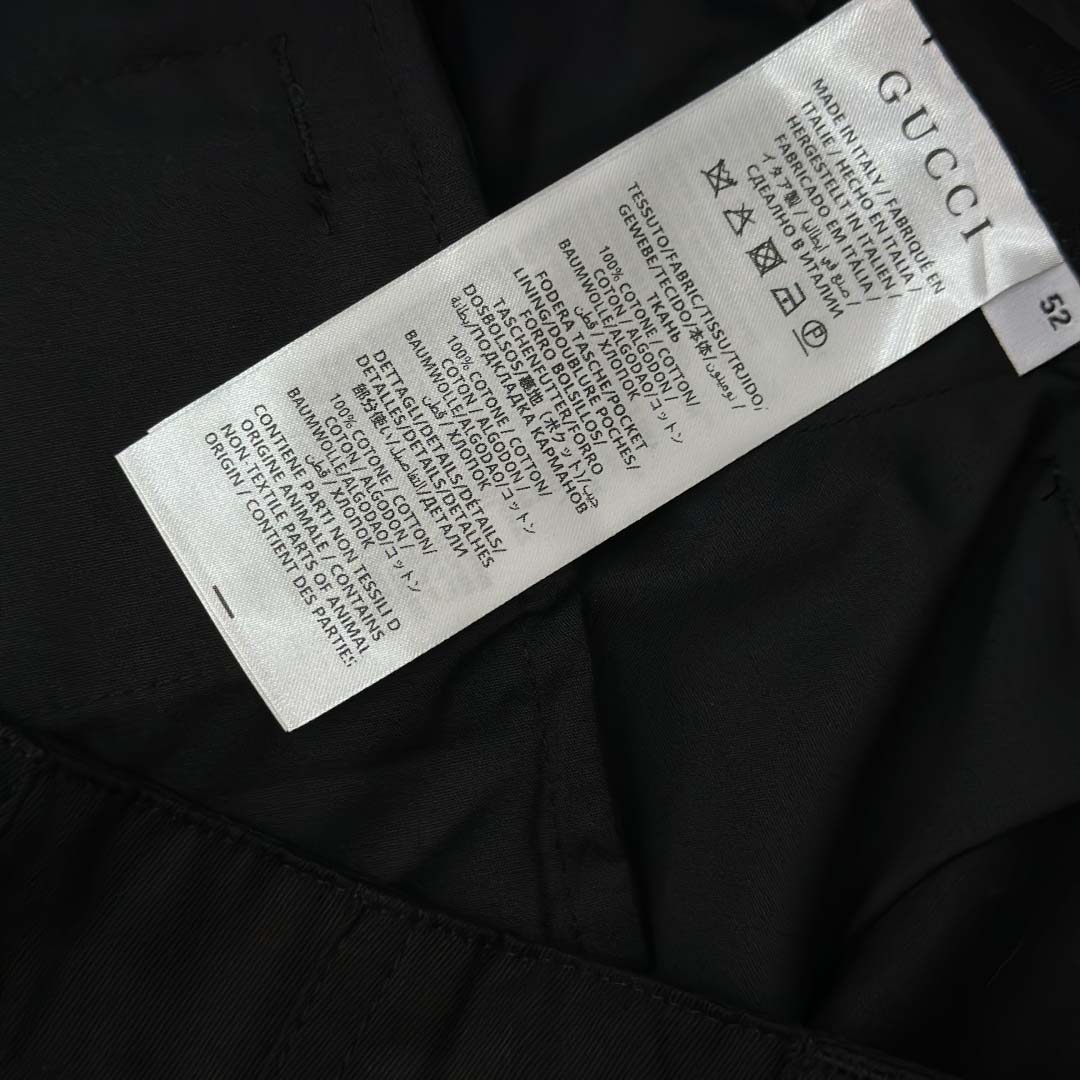 Gucci Cotton Pant With Web Detail - DesignerGu