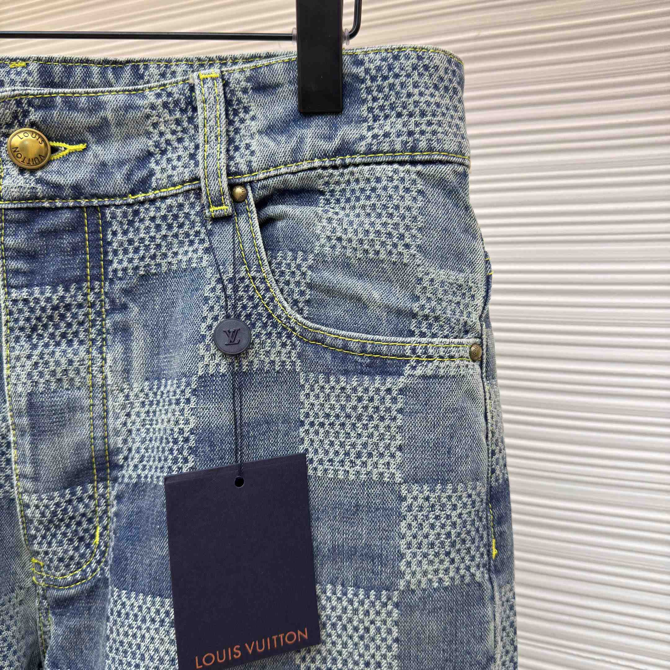 Louis Vuitton Damier Bootcut Denim Pants - DesignerGu