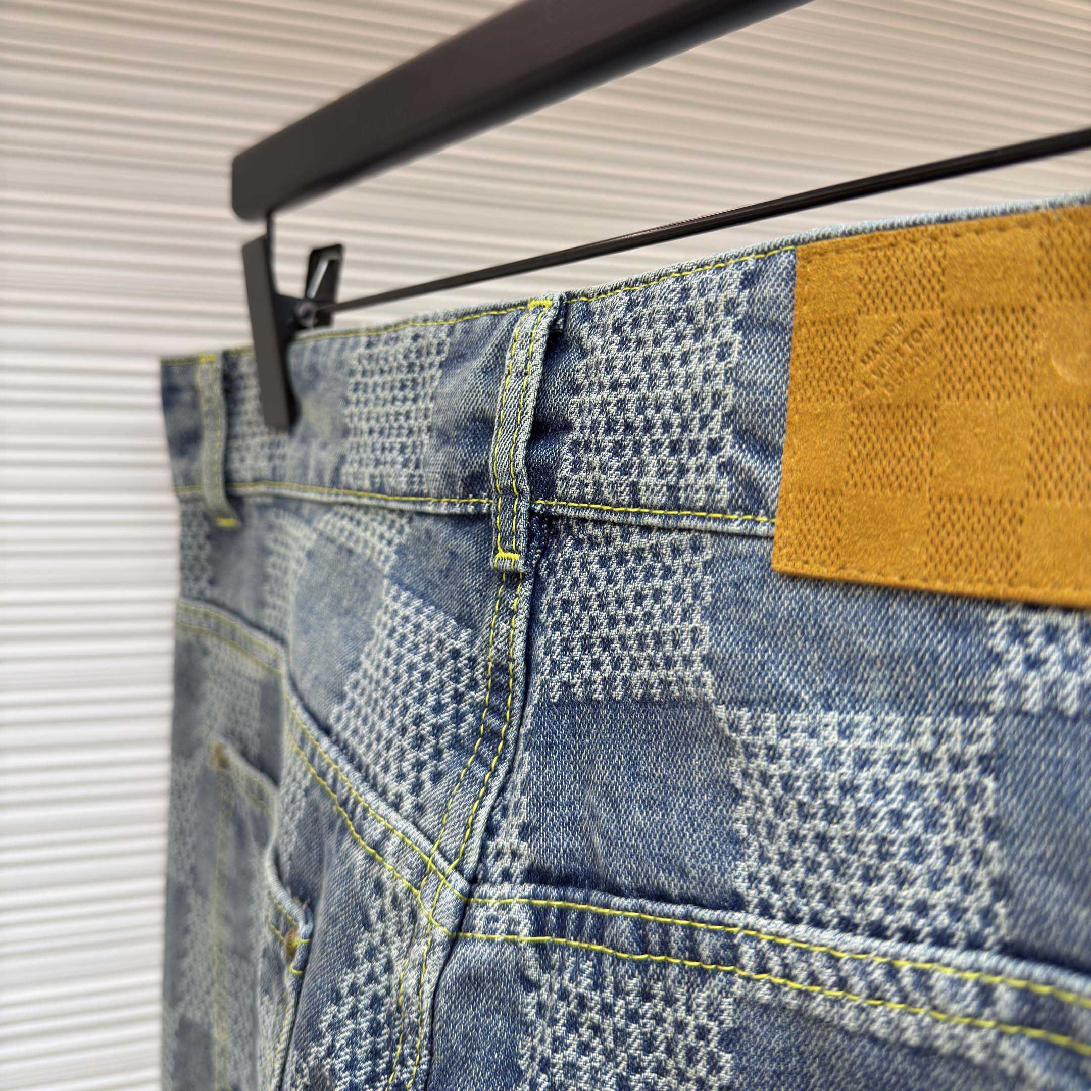 Louis Vuitton Damier Bootcut Denim Pants - DesignerGu