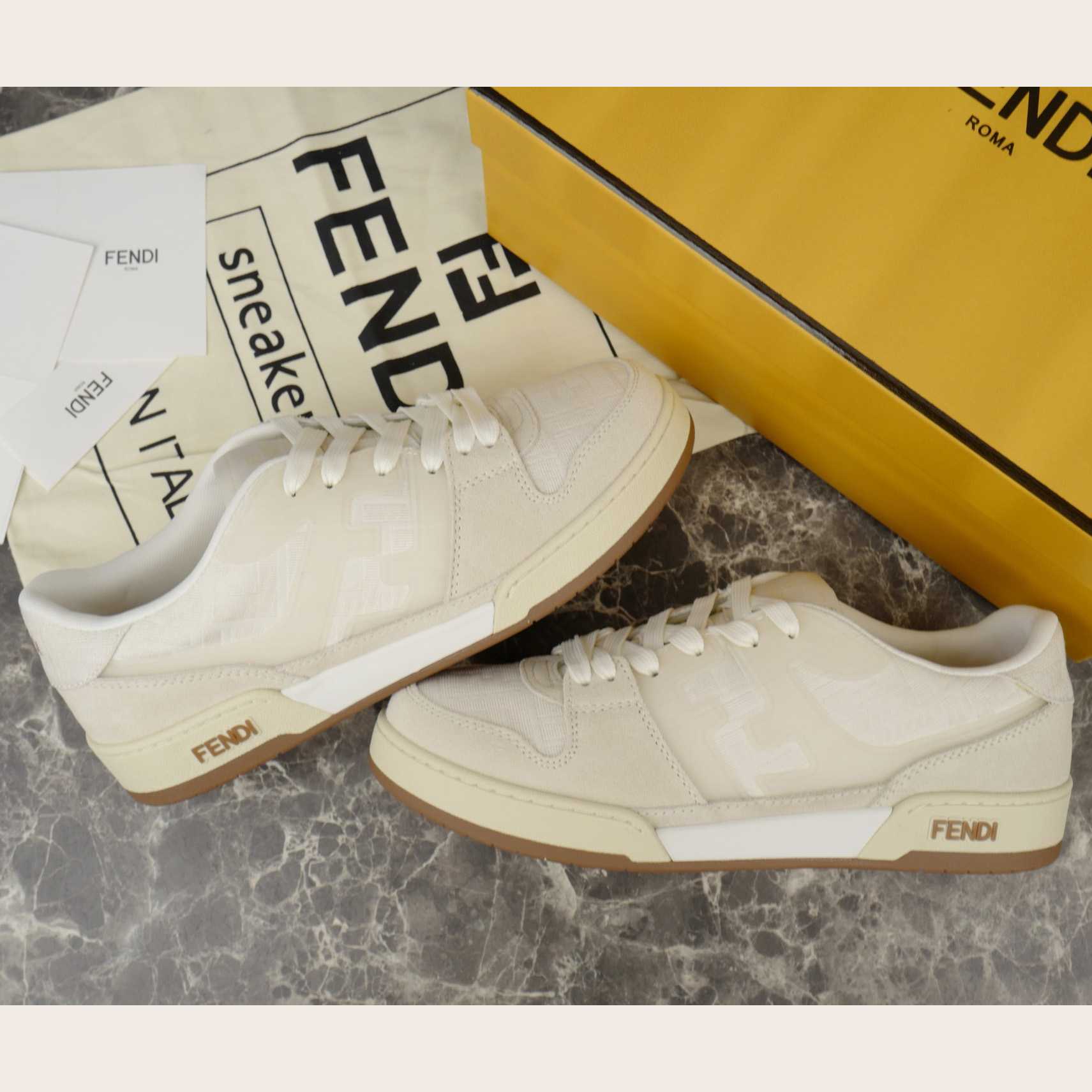 Fendi Match Trainers   - DesignerGu