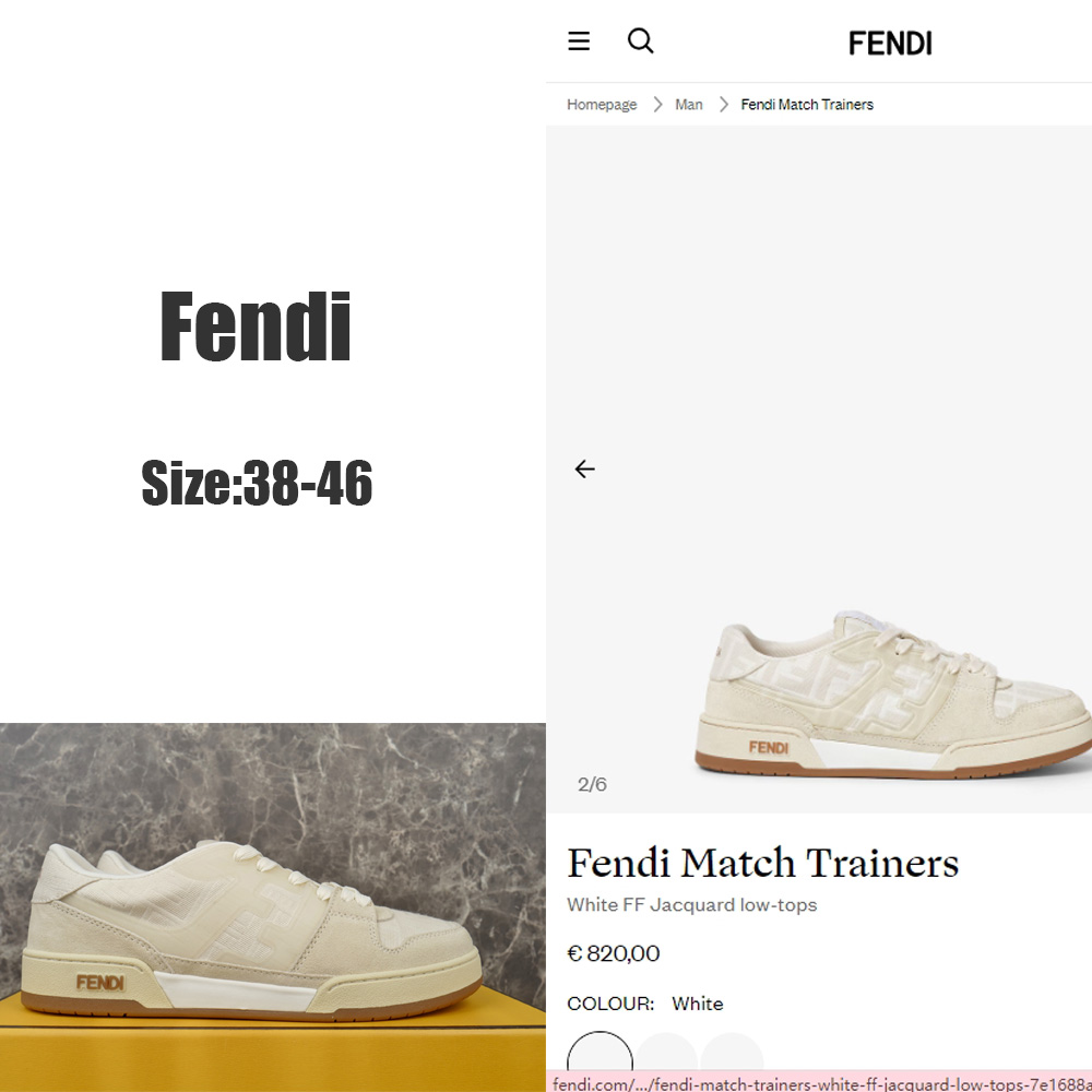 Fendi Match Trainers   - DesignerGu
