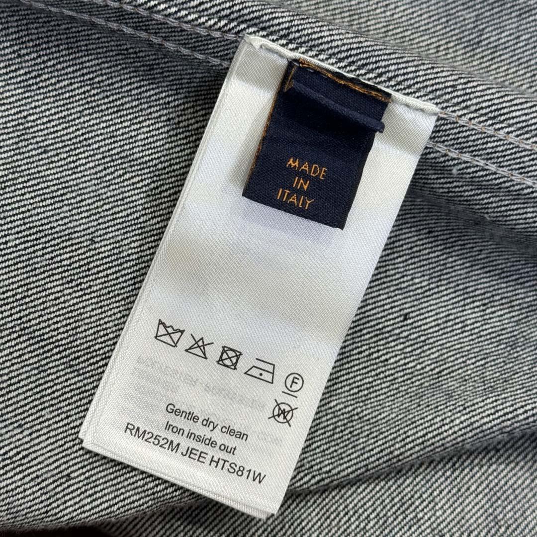 Louis Vuitton Damier Denim Baseball Shirt   1AIMJH - DesignerGu