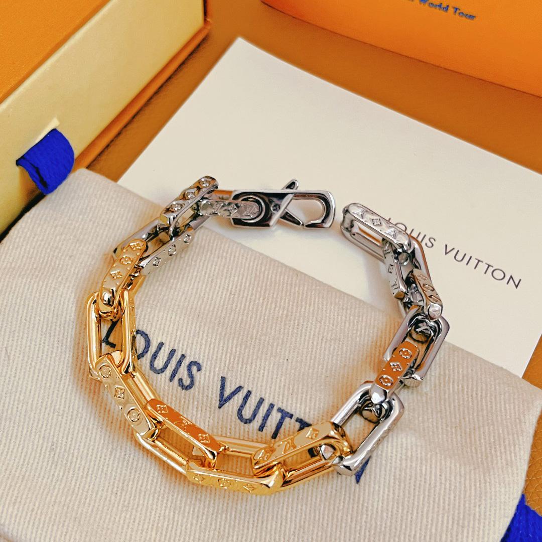 Louis Vuitton Monogram Chain Bracelet - DesignerGu