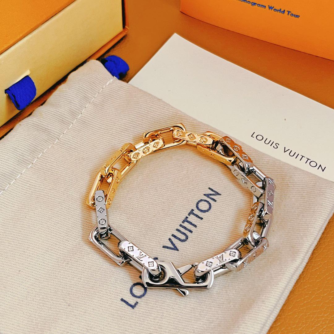 Louis Vuitton Monogram Chain Bracelet - DesignerGu